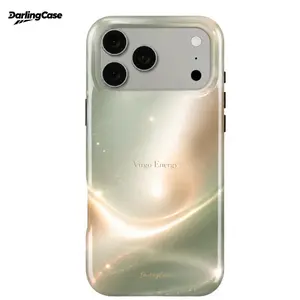 DarlingCase Virgo Aura Glossy IPhone Case – Clean Girl Energy Anti-Scratch Case for IPhone 11 Through IPhone 17 Series Shockproof Anti-Scratch Hard Protective Case