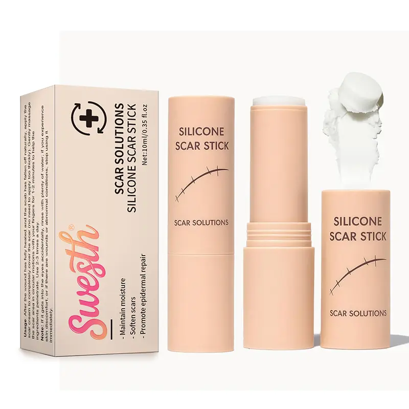 Dimethicone Silicone Scar Stick - Solid Form Skin Care Solution with Thick Velvety Film, Centella Asiatica Extracts, Vitamin E, and Occlusive Coverage for Soothing Skin