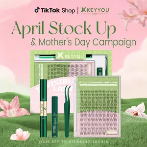 KEYYOU Venus Naiad DIY Lashes Clusters Invisible Band Natural Soft Waterproof Lash Extension Easy to Apply at Home Cosmetic Makeup Volume False Eyelashes Tiktok April Stock Up & Mother's Day Campaign
