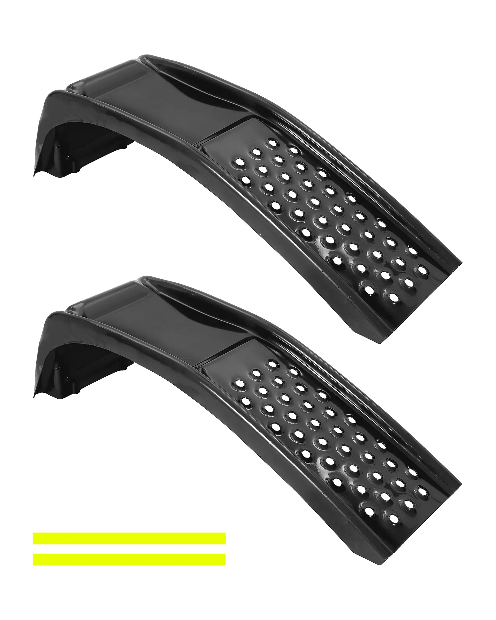 Garvee Heavy-Duty Solid Steel Vehicle Service Ramps, 8 Inch Lift Height, 8000 LBS Total Load Capacity, Anti-Slip Surface for Oil Changes & Auto Maintenance, 2 Pack Car Ramps Fit Cars, Trucks & SUVs