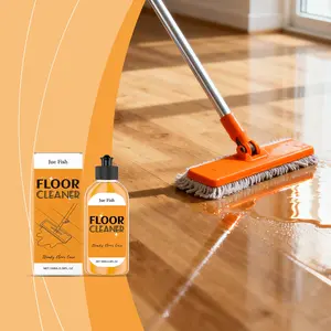 Jue Fish Floor Cleaner Gentle Stain Removal Polishing Fresh Scent Suitable for Wood Floors Tiles, Effective Cleaning Solution
