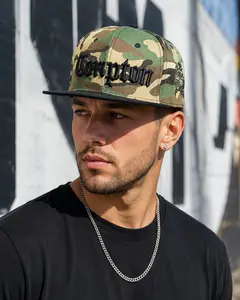 Compton Style Snapback Hat for Men Women, Flat Brim Baseball Cap, Hip Hop Streetwear Cap, Adjustable Urban Fashion Hat