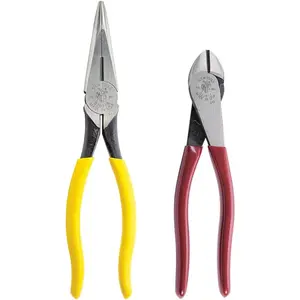 92920 Pliers Set with 8-Inch Needle Nose Pliers and 7-Inch Diagonal Cutting Pliers, High Leverage, 2-Piece
