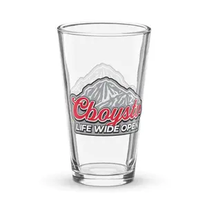 Silver Bullet Shaker pint glass