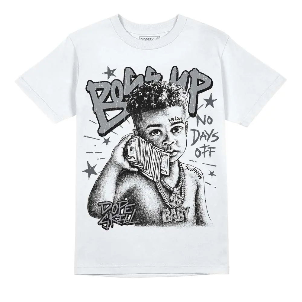 DopeSkill Graphic Tees Wolf Grey 5s Streetwear Unisex Cool T-Shirt Sneaker Colour Matching Boss Up Graphic