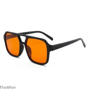 5pcs Pilot Vintage Men Women Big Sunglasses Men Square Shades  Unisex Sun Glasses Black Lense Male Female Sunglasses UV400
