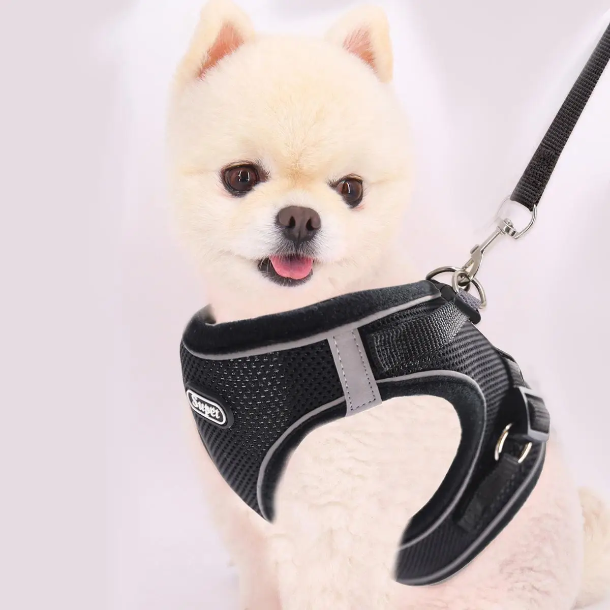 Cat Harness with Leash, 2 Counts/set Reflective Pet Harness & Leash Set, Breathable Adjustable Dog Vest Harness and Back Traction Rope for Outdoor, Ca