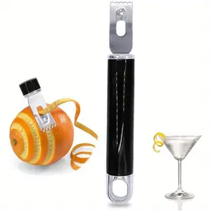 2pcs Professional Grooved Lemon Zester Peeler 2-in-1