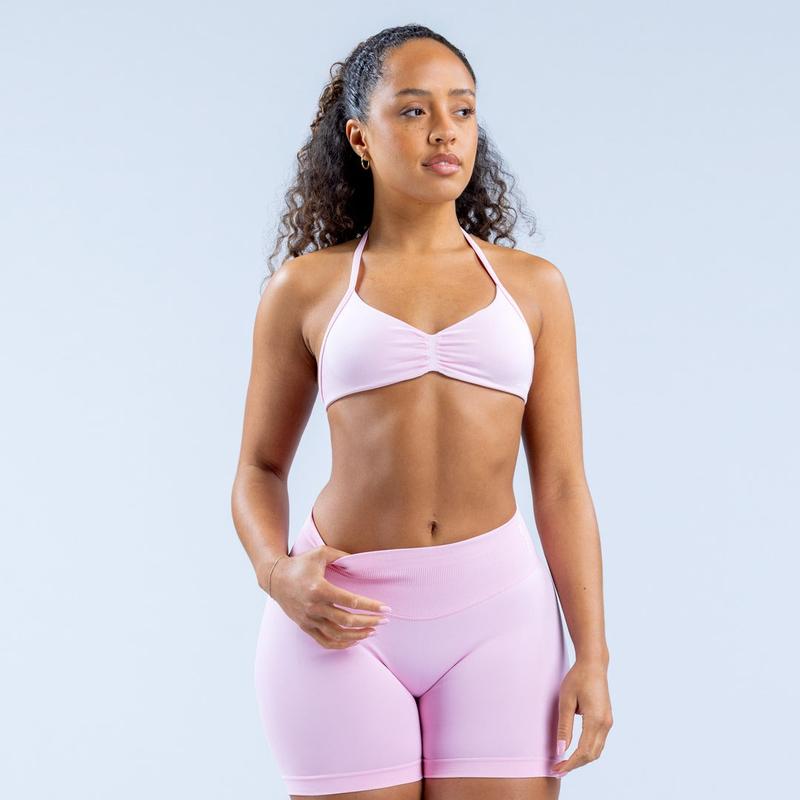 DFYNE Impact Strappy Bra & Short Set – Seamless Sculpting Gym Fit for Women