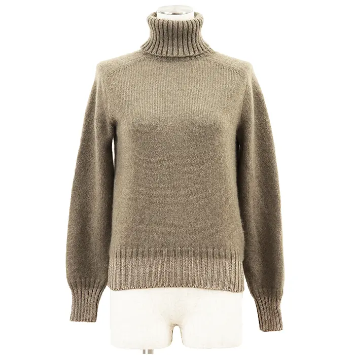 Pre-owned HERMÈS Cashmere Small Leather Goods Hermes Mohair Silk Turtleneck Sweater
