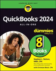 USED-QuickBooks 2024 All-In-One for Dummies by Nelson, Stephen L. (Paperback)