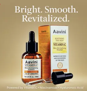 Aavini Vitamin C+ Revitalizing Serum 60ml – Brightening & Smoothing Face Serum with Niacinamide, Hyaluronic Acid & Fermented Soy