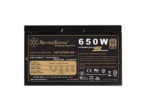 silverstone technology 650w computer power supply psu fully modular with 80 plus gold & 140mm design power supply (sst-st65f-gs)
