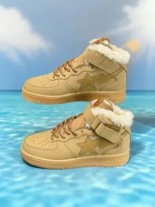 Men's Trendy Star Sneakers 2026 New K6j Lightning Star High-Top Fleece Lined, Versatile Stylish Low Top Shoes for All Seasons