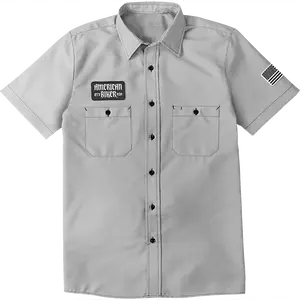 American Biker Sam Contrast Stitch Shop Shirt