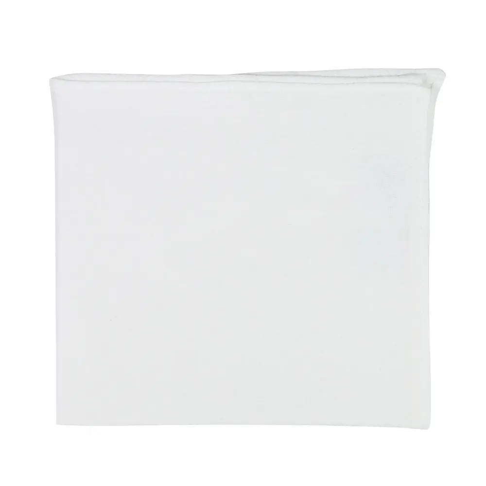 White Pocket Square White Pocket Square