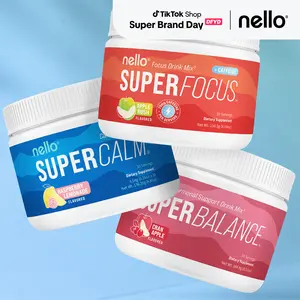 Nello Superbundle: 3 Pack Tub Bundle of Supercalm, Superbalance, & Superfocus : Emotional Wellness Support Drink Mix for Calm, Focus, & Hormone Support - 3 Tubs (30 Servings Each)