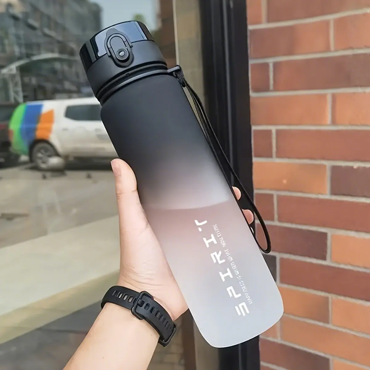1pc, 21.98oz/33.81oz Sports Fitness Travel Leakproof Water Bottle Gym, Sports Water Bottles, Hydration Bottle, Tea Mug, Durable PC Material, Flip Top, Ideal for Men & Women, Perfect for Summer & Fall, Great Gift for Students, Birthday, Christmas