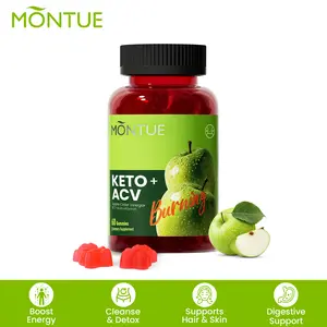 【Montue】 Apple Cider Vinegar Gummies B12 Multivitamin,ACV Supplement Gummy Vitamins,Vegetarian Supplement for Women & Men,Non GMO,Support Normal Energy Levels & Gut Health 60 Gummies (60) #TikTokFlashSale