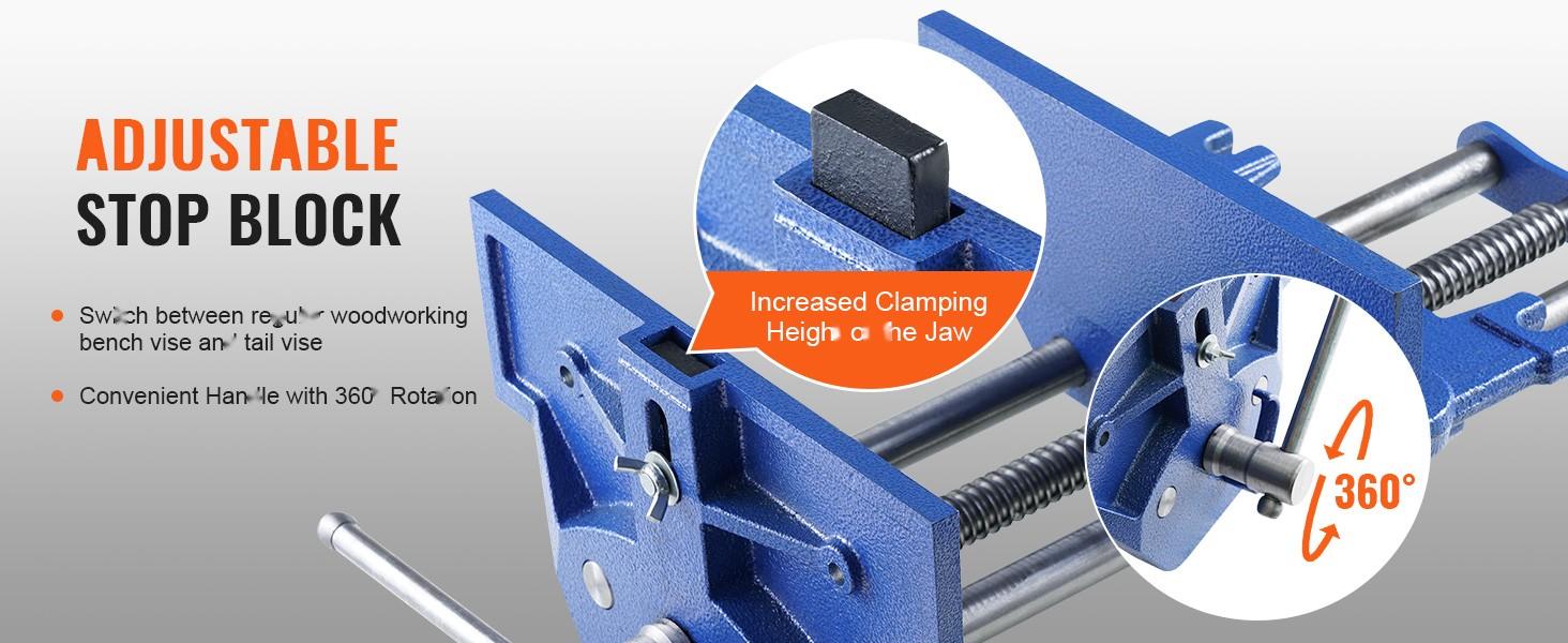 Woodworking Vise, 13-Inch Bench Vise, Heavy-Duty Cast Iron Construction, 10.6-Inch Jaw Width, Quick Release Lever, Smooth Precision Jaw, Suitable For Woodworking, Cutting, Drilling, Sanding, Milling, And Assembly On A Workbench Woodworking Vise, 13-Inch Bench Vise, Heavy-Duty Cast Iron Construction, 10.6-Inch Jaw Width, Quick Release Lever, Smooth Precision Jaw, Suitable For Woodworking, Cutting, Drilling, Sanding, Milling, And Assembly On A Workbench