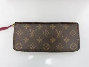 Pre-owned Louis Vuitton CANVAS Small Leather Goods CLEMENCE ZIPPER WALET IN MONOGRAM CANVAS