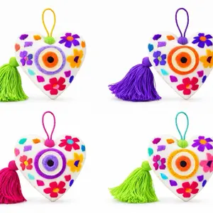 Corazón Luz – Handmade Ojo Heart Charm