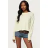 Deni Long Sleeve Henley Waffle Top