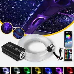 Multicolor Star Ceiling Kit 500pcs Optical Fibers 15 Static Colors RGB Mix Remote APP Control for Bedroom Car Interior Starlight Roof Led Backlights
