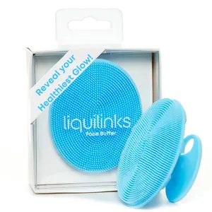 Liquilinks Face Buffer - Exfoliate & Cleanse with Hygienic Design for All Skin Types - 3.0" x 2.5" x 1.5" - Ideal for Acne & Makeup Removal