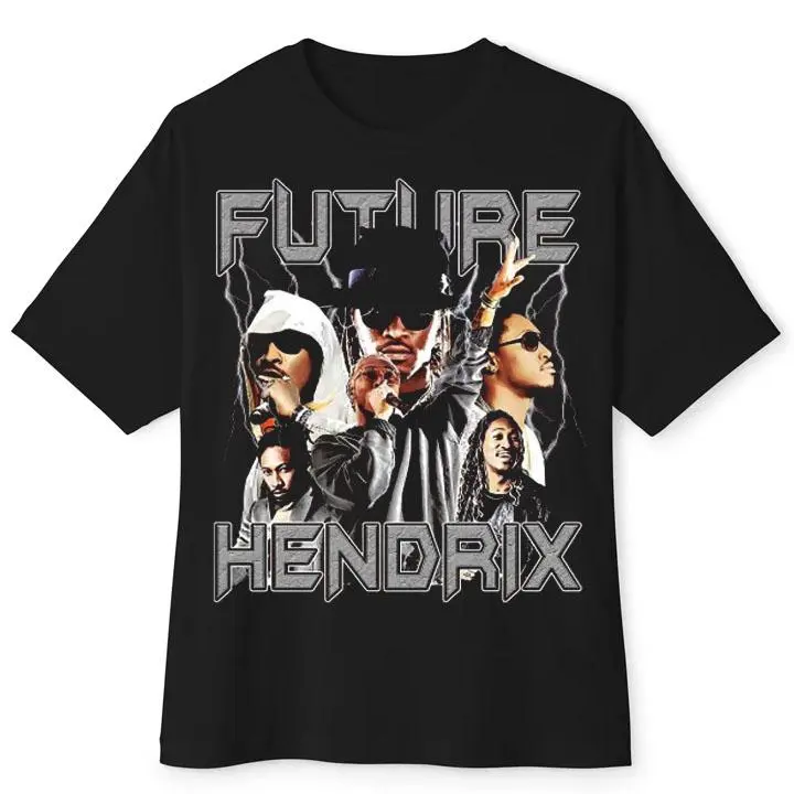 Future Hendrix Collage Vintage Rapper T-shirt