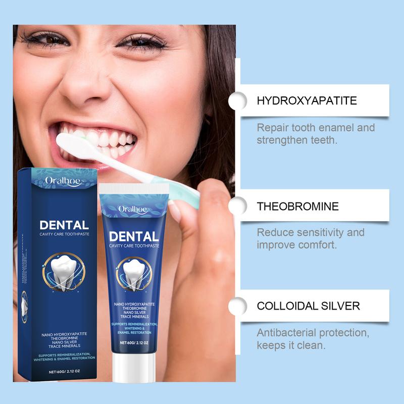8pc Fluoride-Free Hydroxyapatite Tooth Armor Drops + Cavity Care Toothpaste + Whitening Toothbrushes | Enamel Repair, Cavity Care, Whitening & Fresh Breath | Gentle Oral Care for Sensitive Teeth & Gum Deep Cleaning teeth whitening & oral care products