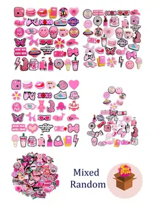 Random Shoe Charms DIY Mixed Pack, Hole Shoes Accessories, Casual Style, All Seasons, Cartoon Pattern, 20-30-50-100pcs