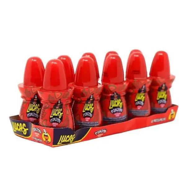 Lucas Panzón 10-Pack - Red Bottles with Yellow Label, Ideal for Everyday Use
