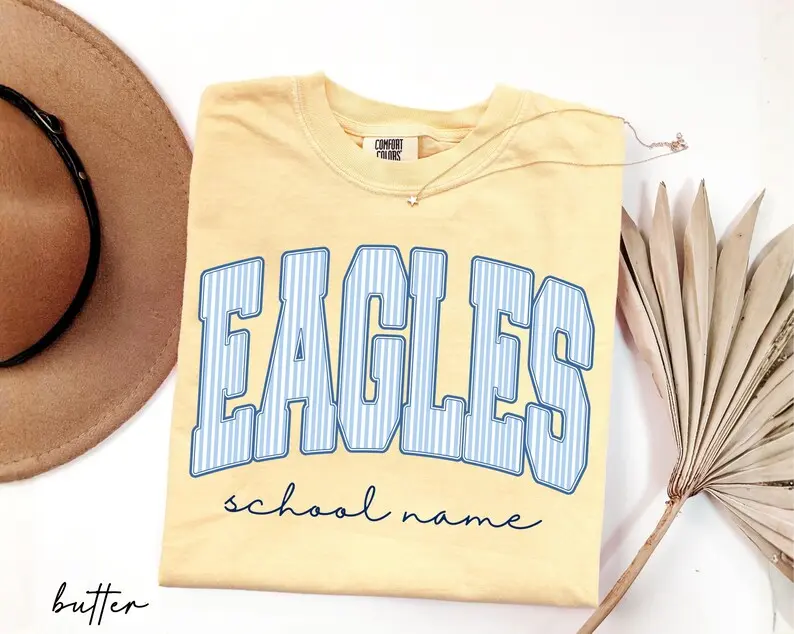 [Custom] Comfort Colors Custom Mascot Shirt, Personalized School Spirit Tee, Custom Teacher Team T-Shirt, Back To School Shirt, Game Day Outfit