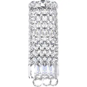 CWI Lighting Colosseum 2 Light 5 inch Chrome Bathroom Sconce Wall Light 8005W5C-R