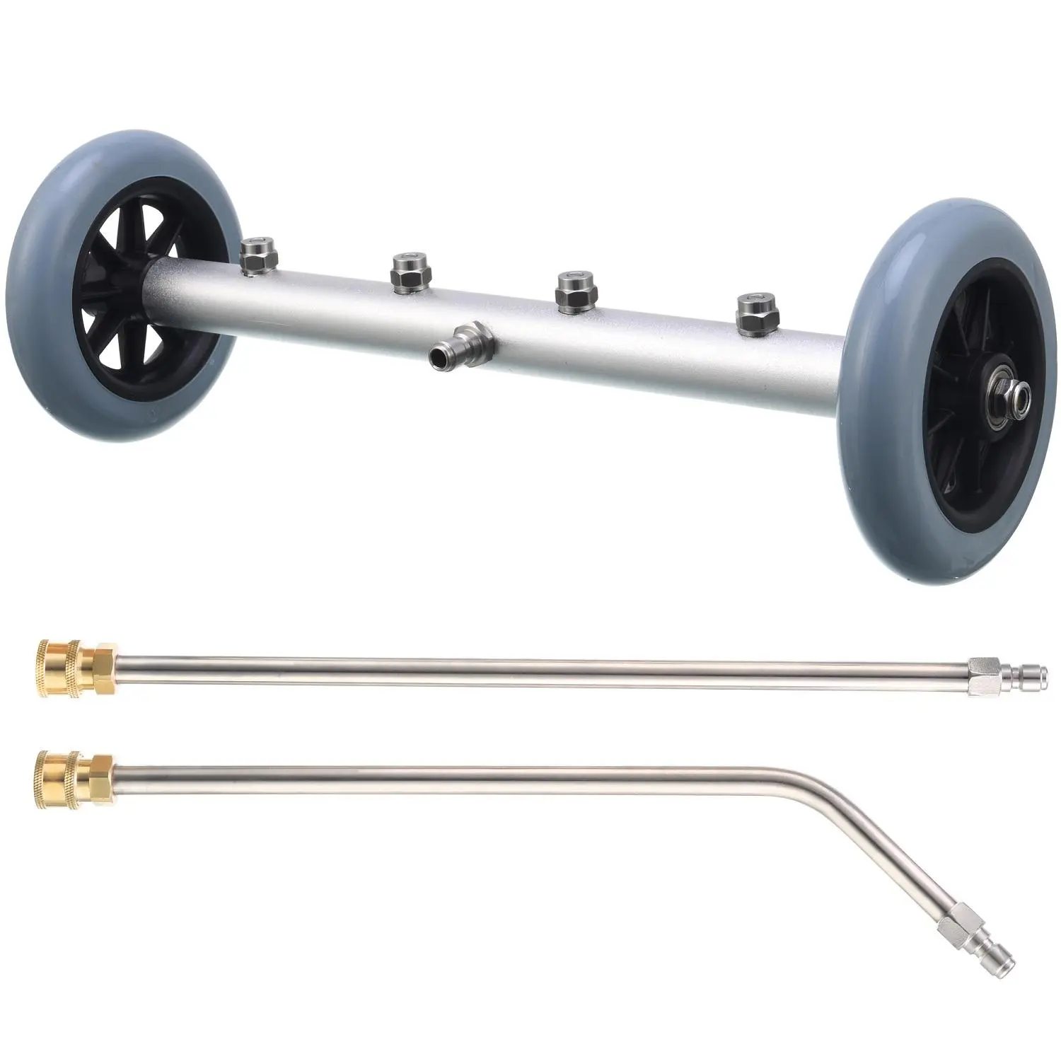 RIDGE WASHER Heavy Duty 4000 PSI High-Pressure Washer Undercarriage Cleaner, 16-Inch Car Undercarriage Cleaning Tool with 1/4-Inch Quick Connector & Pressure Washer Wand, Industrial Hardware for Car Cleaning, Pressure Cleaning Tools, Car Wash Equipment