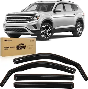Nilight Vent Window Visors for Volkswagen (VW) Atlas 2018-2025, In-Channel Rain Guards, Original Deflectors, 4-Pieces Car Exterior Accessory