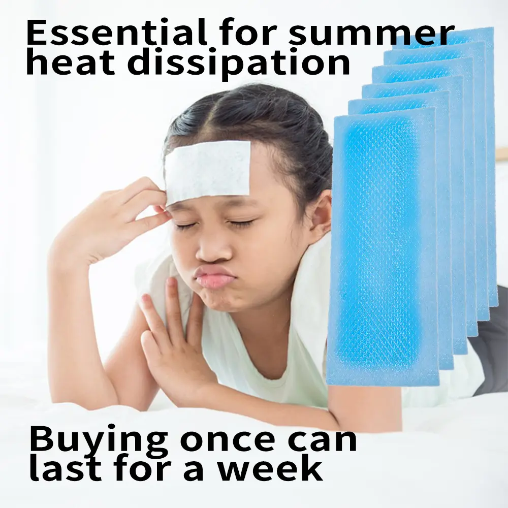 Essential 36 Cooling Gel Patches for Instant Relief Long Lasting Ice Cooling Pads for Fever Heat & Outdoor Sports Lightweight Pack for Headache Hot Flashes