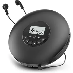Portable CD Player-Compact Discman CD Player-Personal  Player with CD-R & CD-RW Playback Anti-Skip Protection, Programmable Tracks - Earphones Included