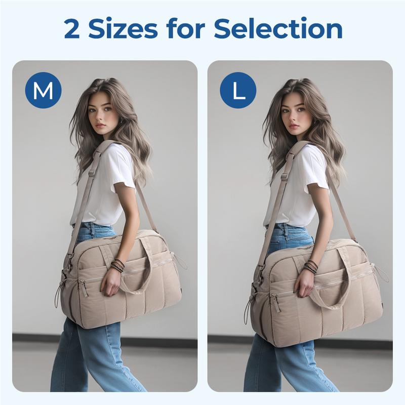 BAGSMART Puffy Water-Resistant Gym Travel Duffel Bag for Women with Wet Pocket, Carry on Weekender Bags, Water Resistant Workout Bag Sports Gym er Bags, Water Resistant Workout Bag Sports Gym TikTokShopHolidayHaul