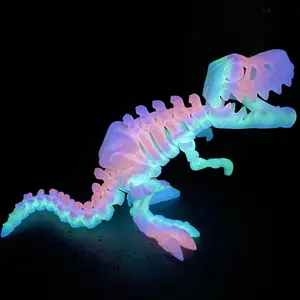 3D Printed Dinosaur Model, 1 Count Large Dinosaur Model with Bone, Garden Decoration Dinosaur Ornament, Home Decor, Birthday Gift