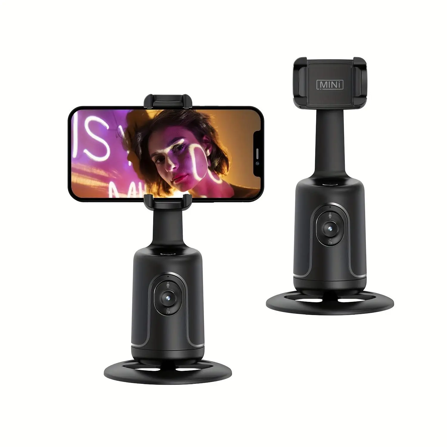 360 Degree Automatic Face Tracking Gimbal Stabilizer, Phone Holder, Solid Color Handheld Stabilizer for Live Streaming Selfie, Summer Outing Essential