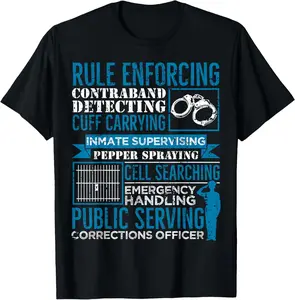 100%cotton Funny Correction Officer Correctional Officer s T-Shirt