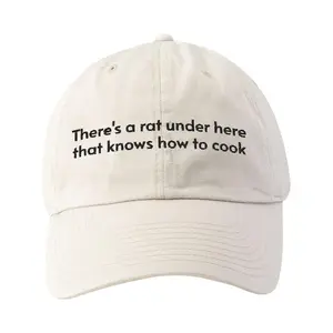 There's A Rat Under Here That Knows How to Cook Embroidered Hat, Funny Theme Park Hat, Gift for Dad