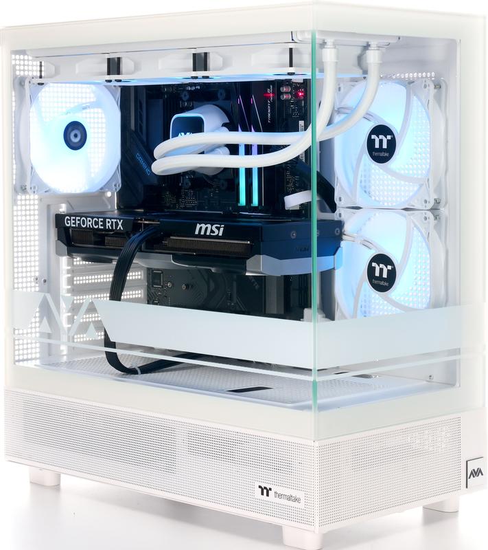 Elite White Prebuilt Gaming PC: Ryzen 9800X3D, RTX 5080, 48GB DDR5, Ready to Ship