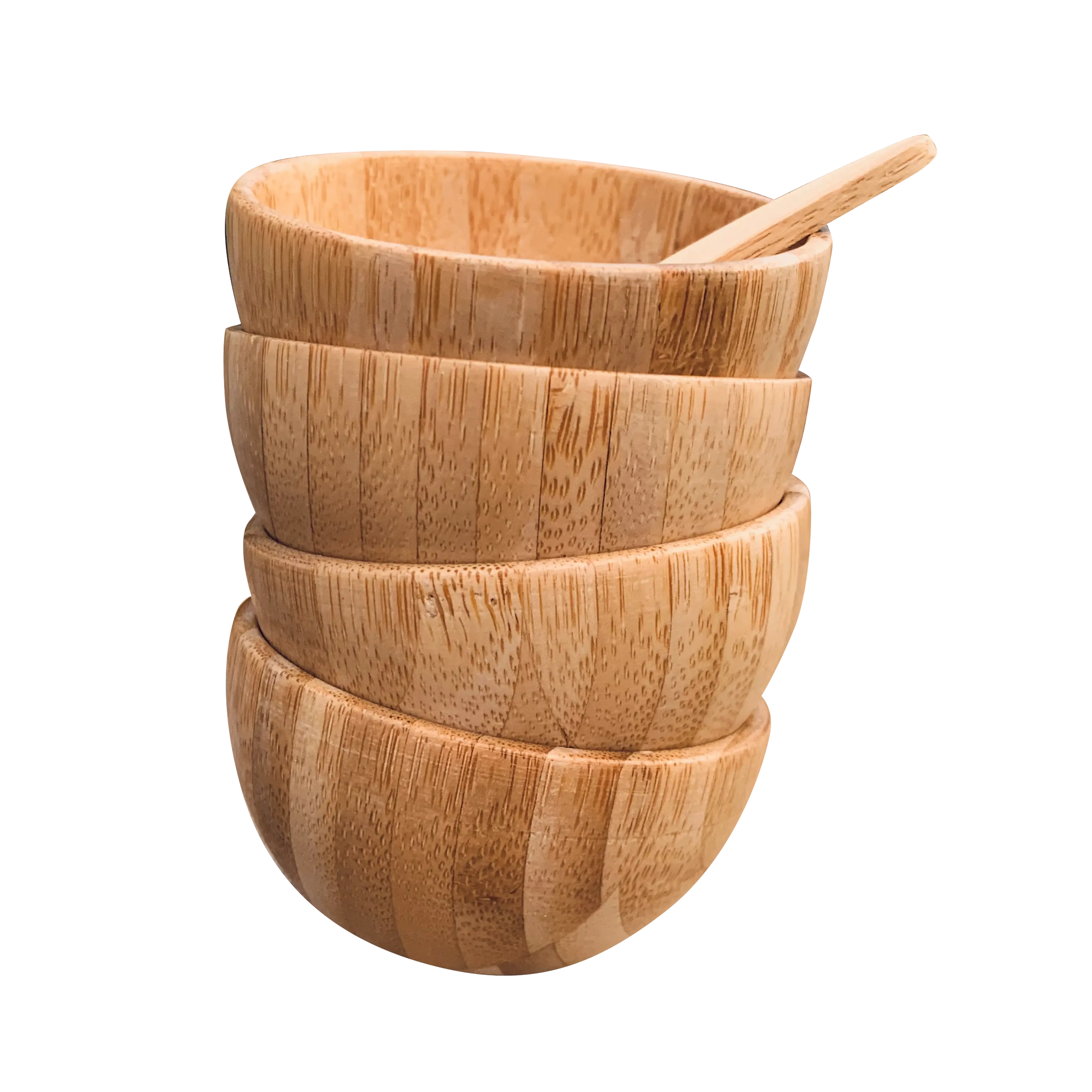 Bamboo Bowls - Natural Bamboo Material, Versatile for Various Uses, Durable Design, Ideal for Cooking and Storage