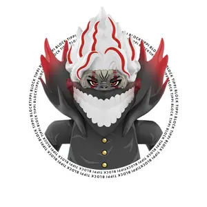 Custom Flame Demon Warrior Figure – Transformed Form | Brick Collectible Mini Character