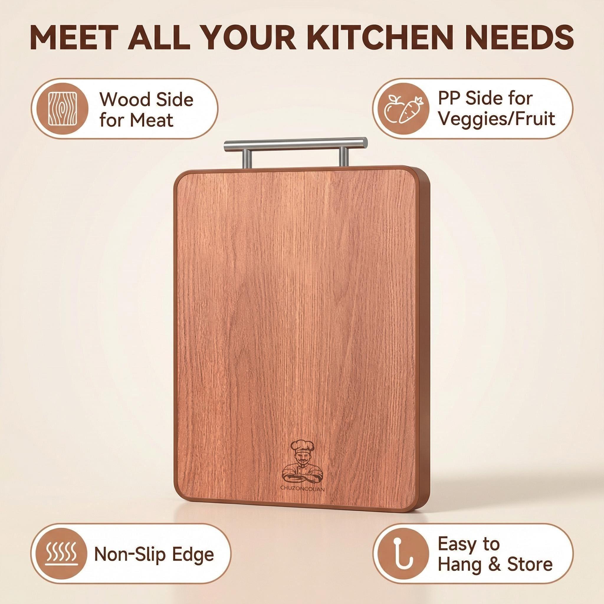 Ebony Wood & PP Cutting Board