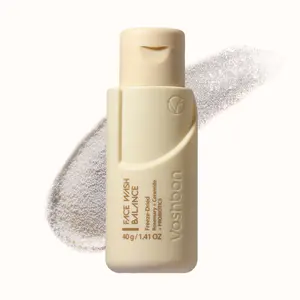 Voshbon Balance Freeze-Dried Facial Cleanser, Probiotic TSA-Approved Travel Essential for Sensitive Skin, Glowing Complexion Cleansing Soap