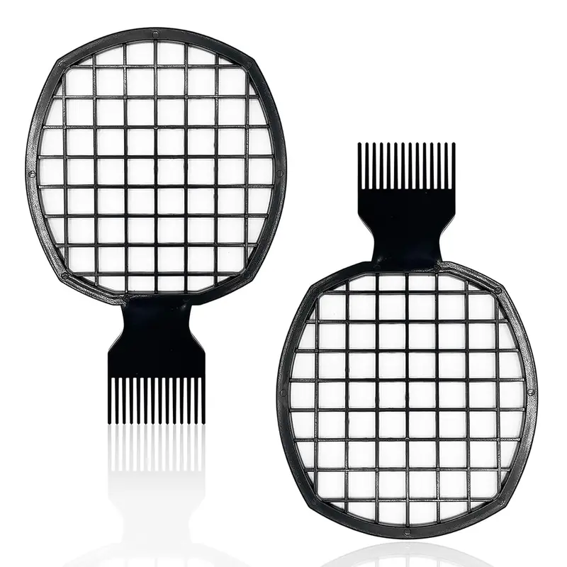 2Pcs Upgraded Twist Combs Hair Sponge Brush, Superior to Hair Sponge for Curls in Men and Women, Dual-sided Design, 2 Combs Included